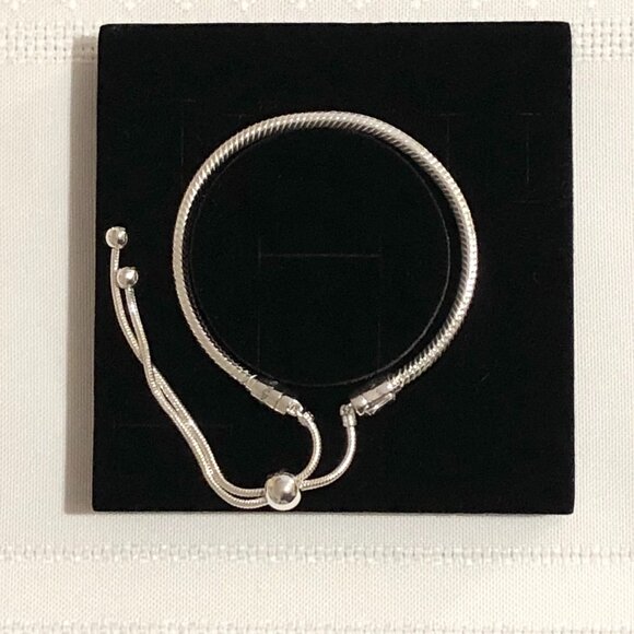 Pandora Moments Snake Chain Slider Bracelet - Picture 2 of 6